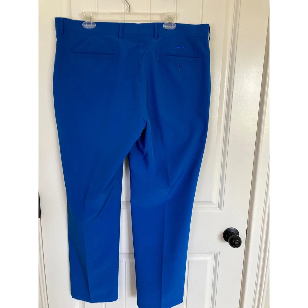 Slazenger Mens‎ Royal Blue Golf Pants Stretch Performance Trousers W38 L30